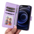 BETOPNICE 2-i-1 Lommebok deksel iPhone 12 Mini lys lilla thumbnail