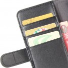 Lommebok deksel ekte Lær for Samsung Galaxy S21 5G svart thumbnail