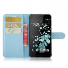 Lommebok deksel for HTC U Play blå thumbnail