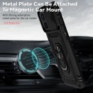 Tech-Flex TPU + PC Deksel med Ring Grep iPhone 12 Mini svart thumbnail