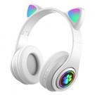 Bluetooth Cat Ear Barn Hodetelefoner - Hvit thumbnail