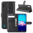 Lommebok deksel for Motorola Moto E6i / E6s (2020) svart thumbnail