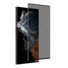 Privacy Herdet glass skjermbeskytter 3D heldekkende Galaxy S22 Ultra 5G svart kant thumbnail