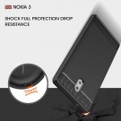 Tech-Flex TPU Deksel Carbon Nokia 3 svart thumbnail