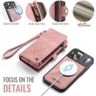 CaseMe 2-i-1 Lommebok deksel iPhone 18 Pro Max rosa thumbnail