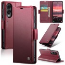 CaseMe Lommebok deksel for Samsung Galaxy S25 Edge 5G rød thumbnail
