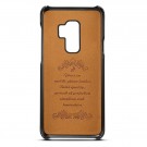 Suteni TPU Deksel med PU-lær plass til kort Samsung Galaxy S9 Plus svart thumbnail
