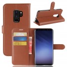 Lommebok deksel for Samsung Galaxy S9 plus brun thumbnail