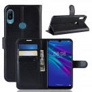 Lommebok deksel for Huawei Y6 (2019) / Huawei Y6S svart thumbnail
