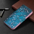 Lommebok deksel for iPhone 11 - Rosa blomster thumbnail