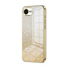 Fashion TPU Deksel Glitter Powder iPhone 16e - Gull thumbnail