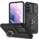 Tech-Flex TPU + PC Deksel med Ring Grep Samsung Galaxy S22+ plus svart thumbnail