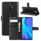 Lommebok deksel til Xiaomi Redmi 9 svart thumbnail