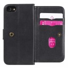 Lommebok-deksel plass til 10 stk kort for iPhone 6/6S/7/8/SE (2020/2022) svart thumbnail