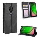 Lommebok deksel retro flip for Motorola Moto G7 Play svart thumbnail