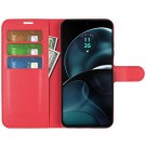 Lommebok deksel for Motorola Moto G14 rød thumbnail