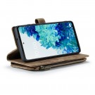 CaseMe multifunksjonell Lommebok deksel Samsung Galaxy S20 FE brun thumbnail