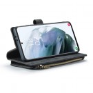 CaseMe retro multifunksjonell Lommebok deksel Samsung Galaxy S21+ Plus 5G svart thumbnail