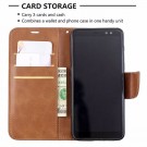 Lommebok deksel for Samsung Galaxy A8 (2018) brun thumbnail