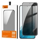 Kalebol Privacy Herdet glass skjermbeskytter Galaxy S22 5G svart kant thumbnail