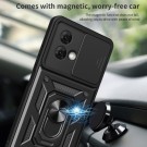 Tech-Flex TPU + PC Deksel med Ring Grep Motorola Moto G84 5G svart thumbnail