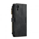 CaseMe retro Multifunksjonell Lommebok deksel iPhone XR svart thumbnail