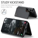 CaseMe Deksel med kortlomme Samsung Galaxy S25 Edge 5G svart thumbnail