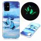 Fashion TPU Deksel Samsung Galaxy S20+ plus - blue Butterfly thumbnail