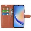 Lommebok deksel for Samsung Galaxy A35 5G brun thumbnail
