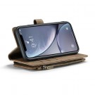 CaseMe Multifunksjonell Lommebok deksel iPhone XR brun thumbnail