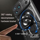 Tech-Flex Hybrid TPU Deksel med Ring MagSafe iPhone 17 Pro Max svart thumbnail