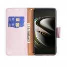Lommebok deksel for Samsung Galaxy S22 5G Roségull thumbnail