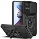 Tech-Flex TPU + PC Deksel med Ring Grep Motorola Edge 30 Fusion svart thumbnail