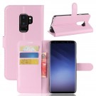 Lommebok deksel for Samsung Galaxy S9 plus lys rosa thumbnail