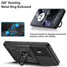 Tech-Flex TPU + PC Deksel med Ring Grep Motorola Edge 30 Neo svart thumbnail