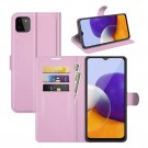 Lommebok deksel for Samsung Galaxy A22 5G rosa thumbnail