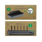 4smarts Ladestasjon 6 porter og 6 ladekabler 100W – Svart thumbnail