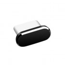 Støvbeskyttelse plugg til ladeport for Type-C - Svart thumbnail