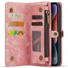 CaseMe 2-i-1 Lommebok deksel iPhone 15 rosa thumbnail