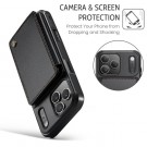 CaseMe Deksel med kortlomme iPhone 18 Pro Max svart thumbnail