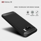 Tech-Flex TPU Deksel Carbon for Samsung Galaxy S8 svart thumbnail