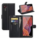 Lommebok deksel for Samsung Galaxy Xcover 5 svart thumbnail