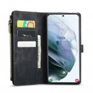 CaseMe multifunksjonell Lommebok deksel Samsung Galaxy S21 FE 5G svart thumbnail
