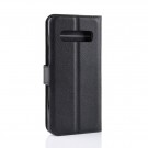 Lommebok deksel for Samsung Galaxy S10 plus svart thumbnail