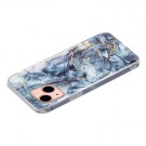 Fashion TPU Deksel iPhone 14/13 - Blå Marmor thumbnail