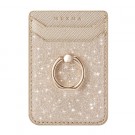 Kortholder med ringholder og RFID-beskyttelse - Gull glitter thumbnail