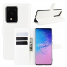 Lommebok deksel for Samsung Galaxy S20 Ultra hvit thumbnail