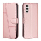 Lommebok deksel Stitching for Samsung Galaxy A55 5G Roségull thumbnail