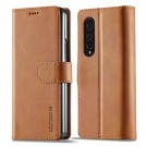 LC.IMEEKE lommebok deksel for Samsung Galaxy Z Fold 4 5G cognac thumbnail