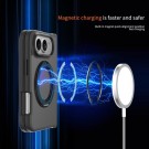 Tech-Flex Deksel Skin Feel magnet og roterende ring iPhone Duo - Svart thumbnail